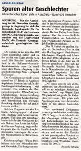 Pressebericht Kath. Sonntagszeitung Text